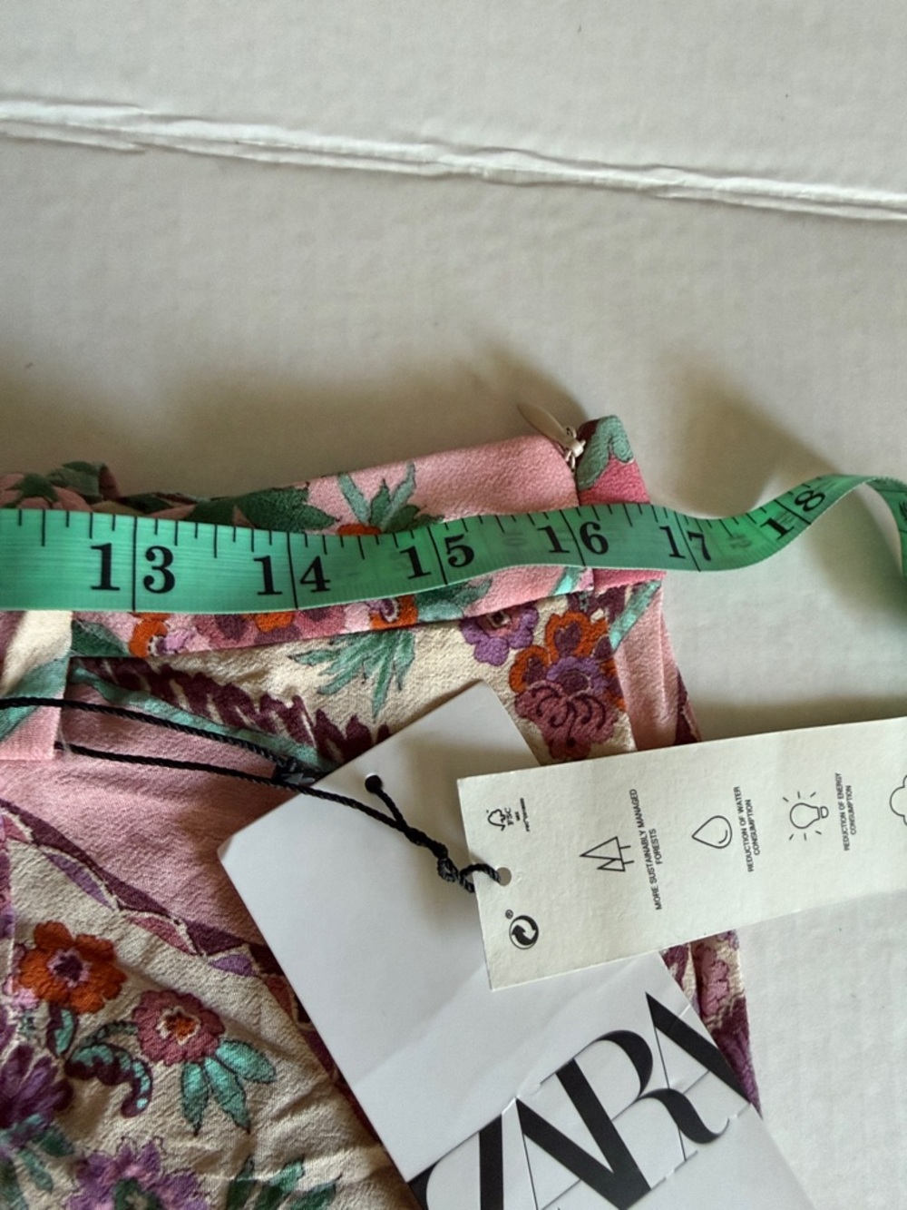 Zara Multicolored Floral Printed Wide Leg Pants - Picture 16 of 16